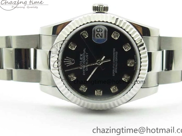 Bracelet Edition SS Crystal BP Oyster 31mm Black Dial on 278271 Maker Datejust Best 0309